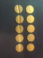 10x Gettoni Coca Cola Originali Vintage Distributori Automatici Collezione