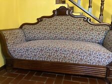 Divano a Barca Luigi Filippo Antico noce Imbottitura Italia '800