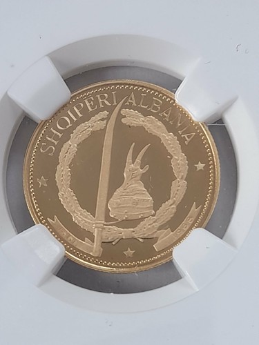 Moneta oro albania lekë - albania,