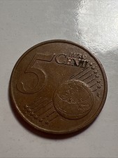 Moneta rara 5 centesimi pre Euro 1999