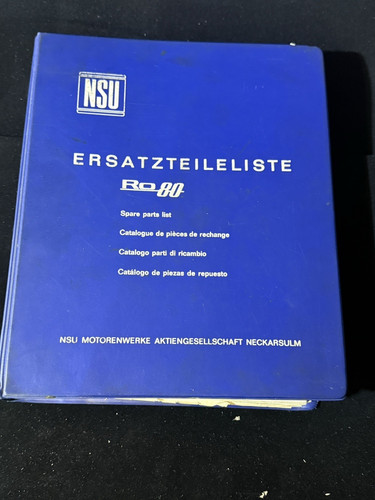 Nsu ro80 elenco pezzi di - ro,