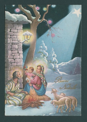 Cartolina natale vintage - cartolina,