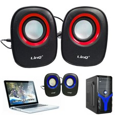 Casse Audio Speaker per PC 2.0 COMPUTER USB NOTEBOOK ALTOPARLANTI MUSICA STEREO