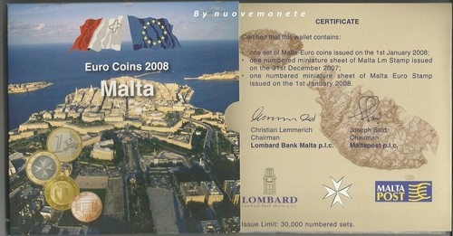 Malta 2008 monete bu le - monete,