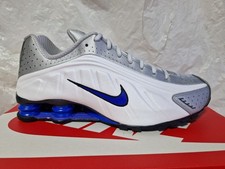NIKE SHOX R4 BIANCA ARGENTO