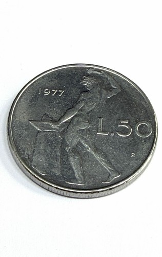 1977 italia lire moneta - 50,