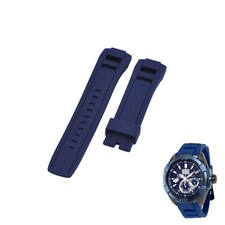 Velatura SNP121P1 22mm Blue Rubber Watch Strap For Seiko