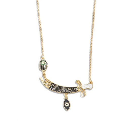 Collana sciabola occhio oro
