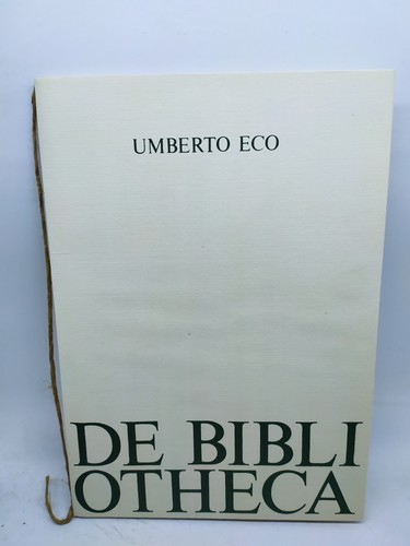 Umberto eco bibliotheca - eco, de