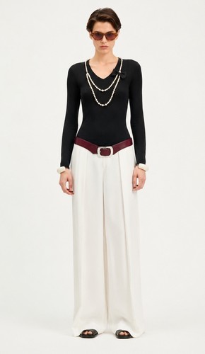 Maglione moschino pearl bow - moschino,