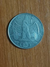 Moneta 1 Lira Anno 1940 Re Vittorio Emanuele III Imperatore XVIII ??