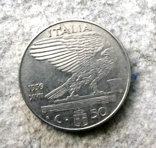 Moneta 50 centesimi di - moneta, da
