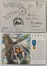 CARTOLINA AVIAZIONE MEDAGLIA