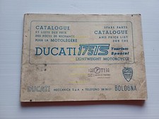 Ducati 175 Turismo CATALOGO RICAMBI originale testo Inglese Francese