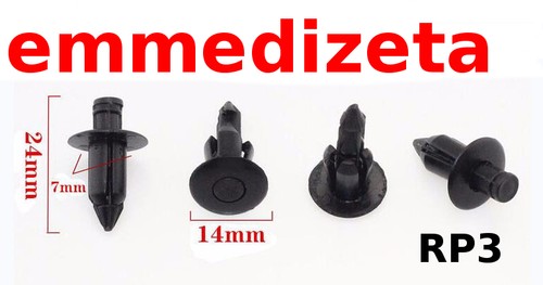 Rivetti scatto plastica 7mm - plastica,