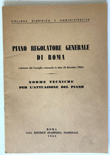 PIANO REGOLATORE GENERALE di ROMA - NORME DI ATTUAZIONE 1963 - RARO