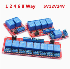 Modulo scheda relè 1-8 canali alto/basso 5V12V24V optoaccoppiatore isolamento Arduino Pi