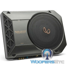 INFINITY BASSLINK SM2 8" SOTTO SEDILE AUTO SUBWOOFER ALTOPARLANTE BASSO AMPLIFICATORE CASSA NUOVO