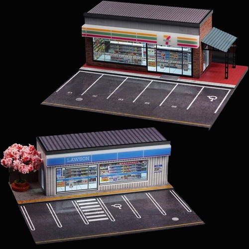 Diorama auto garage - diorama, 1:64