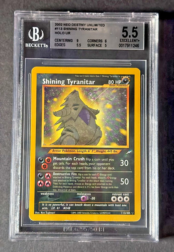 Pokemon shining tyranitar holo - shining,