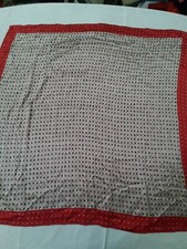 foulard scaf cerchi rosso pois
