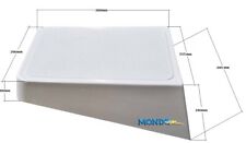 PLANCETTA SINGOLA DI POPPA IN VETRORESINA BIANCA 390x315mm