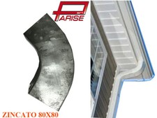 Gomito pluviale zincato per discendente 80x80