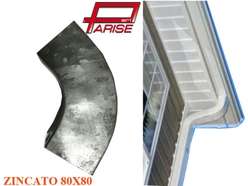 Gomito pluviale zincato per