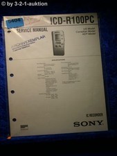 Manuale Di Servizio Sony ICD