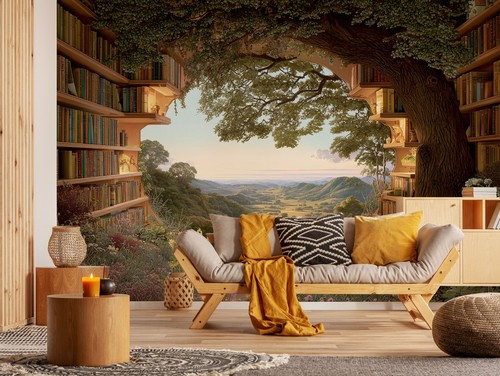 Fotomurale tunnel natura - , libri