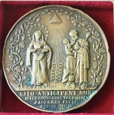 Napoli, Medaglia Religiosa- diametro 47mm. gr.42,8. Opus: V. Calicchio- 1850.