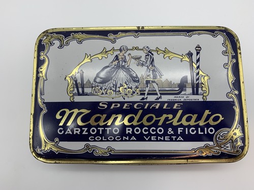Scatola latta mandorlato - in,