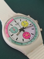 SWATCH CHRONO WHITE HORSES DUMMY - SCW100-1990 - RARE - NEW - WITHOUT MECHANISM