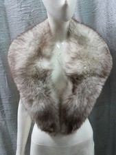 Collo Stola Scialle Vera Pelliccia Di Volpe cm 128 x cm 12