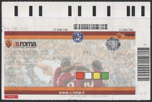 Biglietto stadio ticket lazio - stadio,