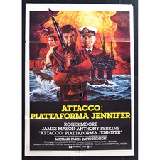 manifesto ATTACCO PIATTAFORMA JENNIFER roger moore sub sommozzatore A274