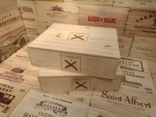 Cassetta porta vino in legno