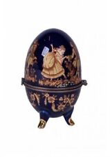 COFANETTO PORTAGIOIE CERAMICA PORTAGIOIE PORTAGIOIELLI UOVO stile tipo FABERGE'