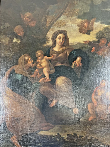 Vergine con bambino barocco - vergine,