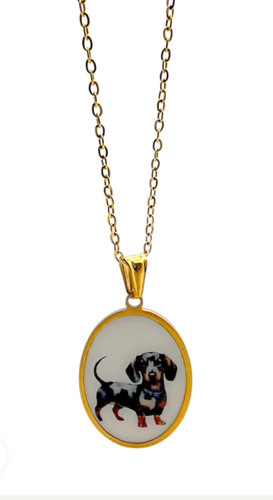 Collana con charm tema - collana,