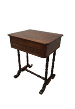 Tavolino da lavoro in noce con