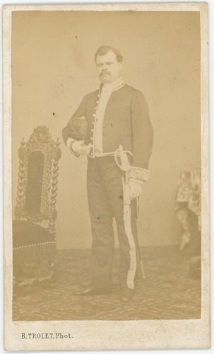 Cdv militare 1866 domenget - cdv, 1866.