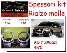 Kit 4 Spessori Molle Rialzo FIAT SEDICI 4WD 2005 -> ANTERIORE POSTERIORE 2cm+2cm