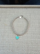 Bracciale Tiffany & Co. Return to Tiffany Argento Cuore Rubedo Sfera Catena 7"