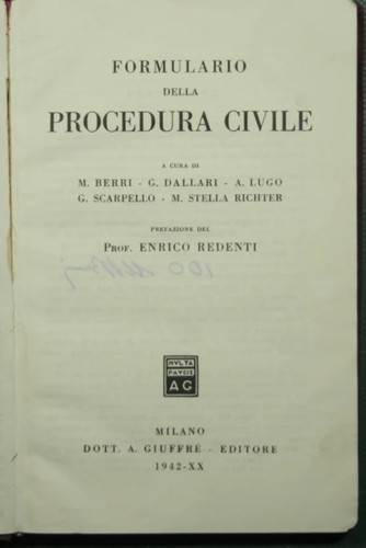 Formulario della procedura