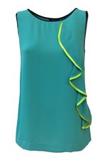 HANITA top donna turchese con