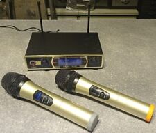 RADIOMICROFONO UHF  ZOUXJ DU 209 PLL  2 MICROFONI  GELATO 760/770 MHZ PROFESSION