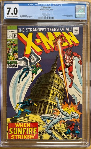 1970 men cgc 7 - 1970, x-men