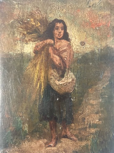 Pittura olio pannello legno - pittura,