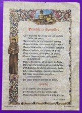 SANTINO HOLY CARD, PREGHIERA
